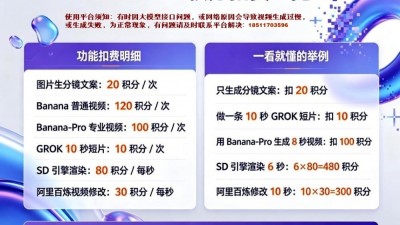 乐订坊 焱凤AI 平台积分消耗规则