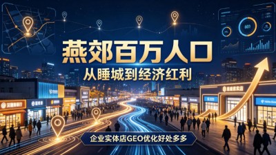 燕郊百万人口，从睡城到经济宏利企业实体店GEO优化好处多多